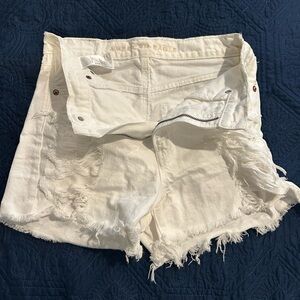 American Eagle White Denim Cutoff Shorts. Sizes 0 and 2.